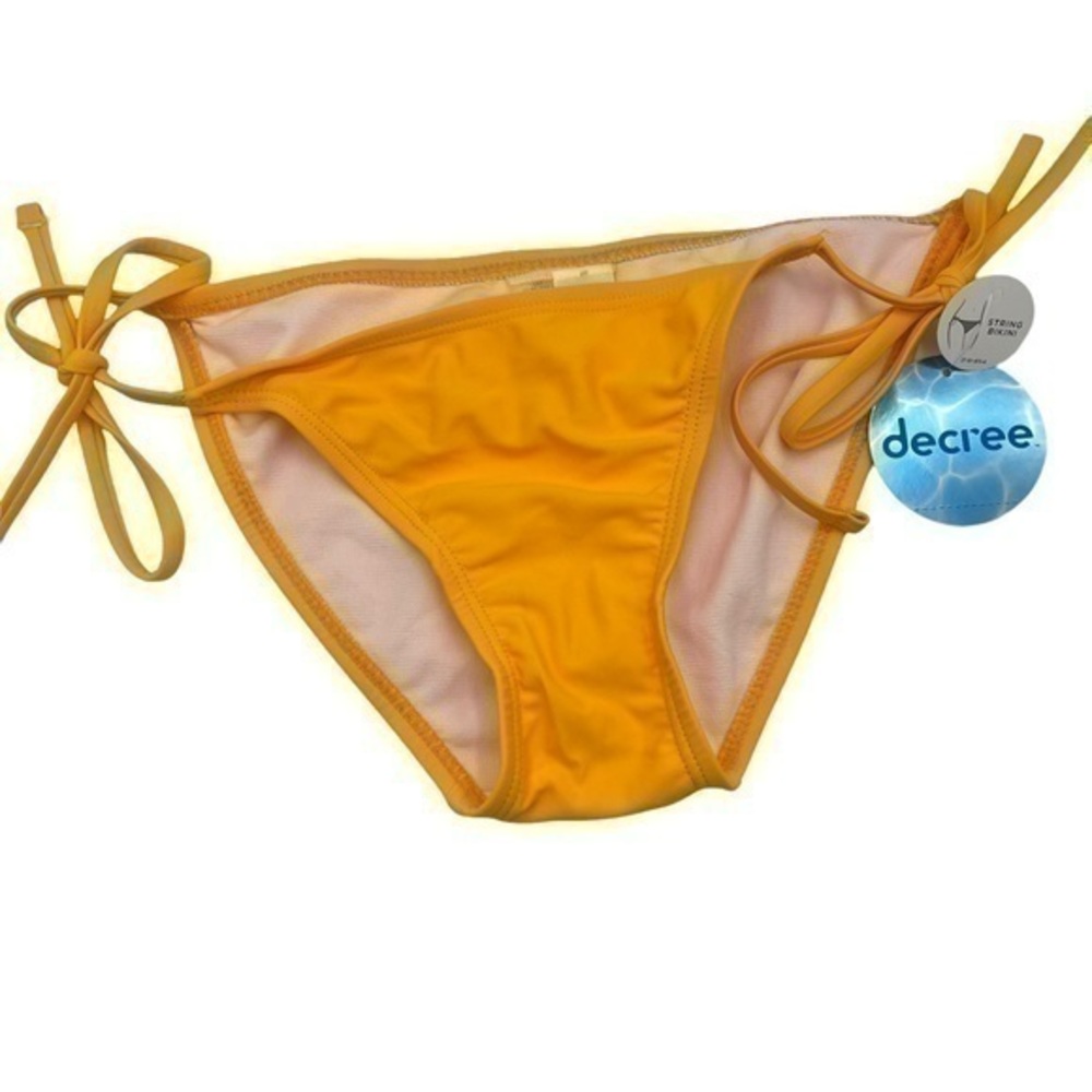Decree Bikini Bottom -NWT String Tie |  Women Small | Yellow